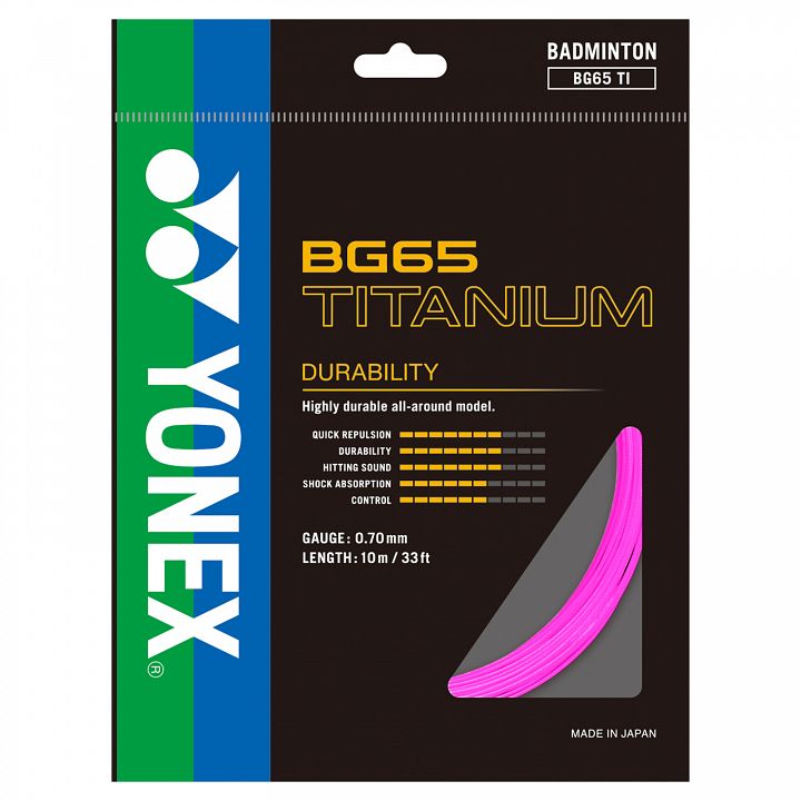 Yonex BG 65 Titanium Pink - Box